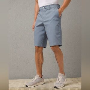 Lululemon Commission Short Qwick Oxford 11” Relaxed Fit Light Gray/Blue M7AKAS